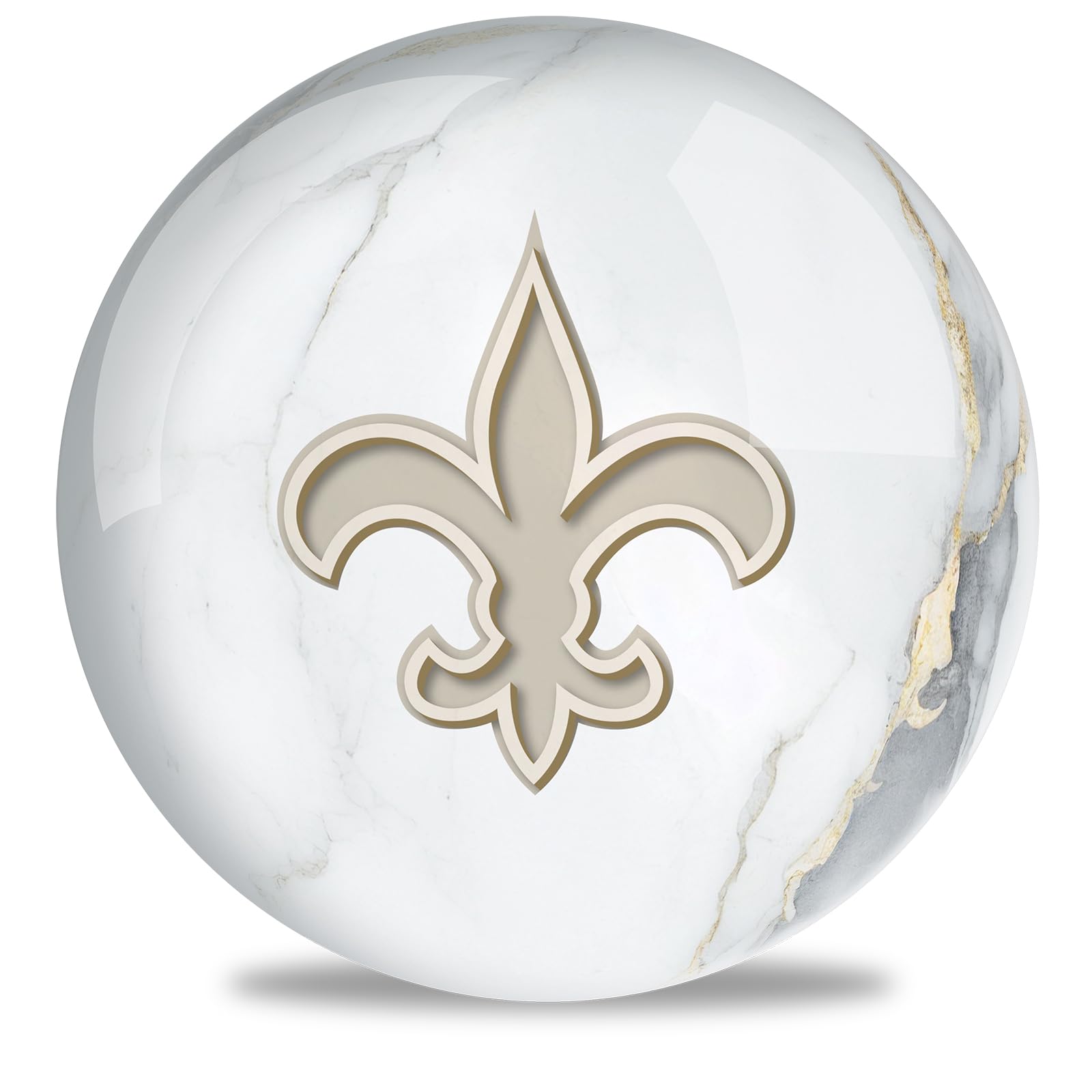 On The Ball Bowling NFL Marble New Orleans Saints 12#