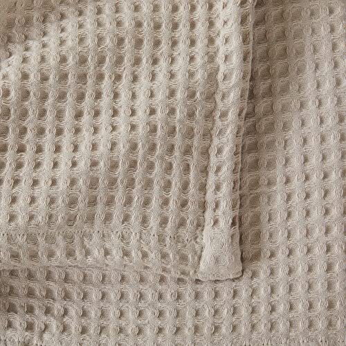 100% Cotton Waffle Weave Bed Blanket | Soft, Breathable, And Lightweight Blanket For All-Season | Perfect For Layering | Brielle Collection (Full/Queen, Taupe) #TOP6
