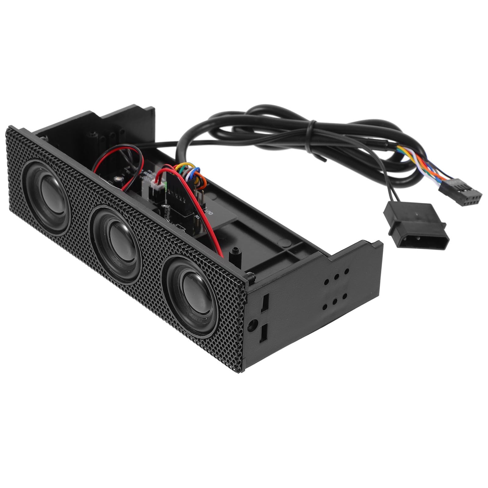 Altavoces de computadora estéreo envolvente con conexión múltiple y panel frontal ABS 8