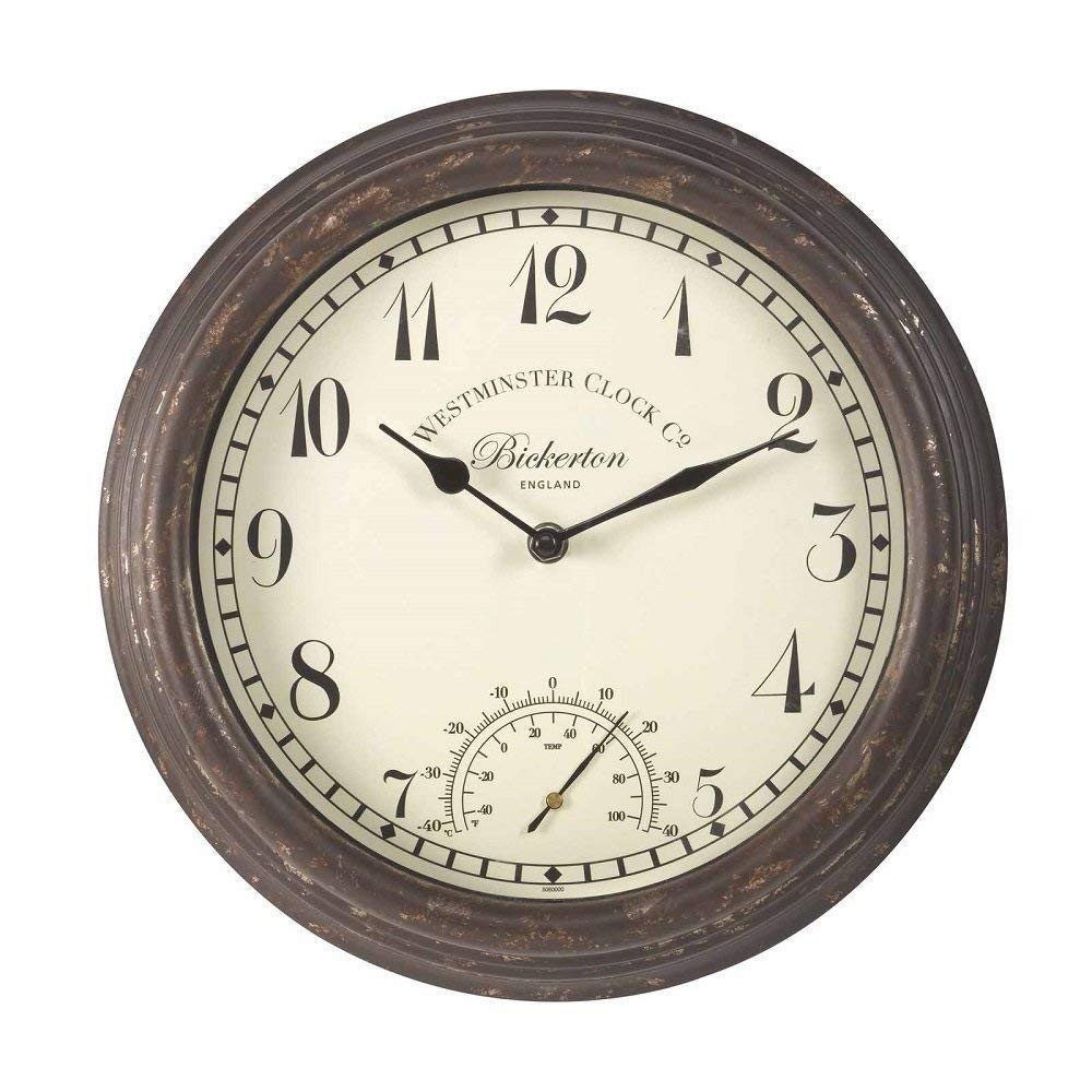 Smart Garden Bickerton 12"" Wall Clock and Thermometer