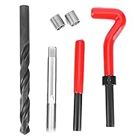 Vista 6 de Jeanoko Kit de reparación de roscas M11x1.25 Insertos de rosca de acero inoxidable Kit de grifo de reenhebrado de rosca hembra accesorio