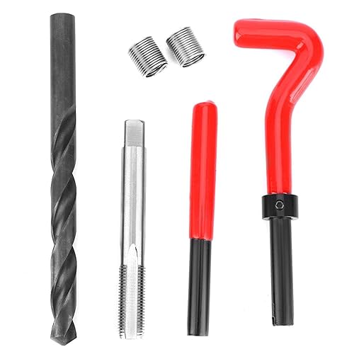 Miniatura 6 de Jeanoko Kit de reparación de roscas M11x1.25 Insertos de rosca de acero inoxidable Kit de grifo de reenhebrado de rosca hembra accesorio de