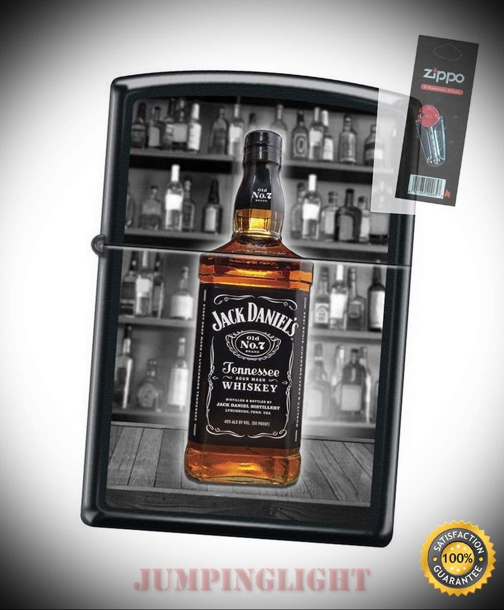 Buy 6605 Jack Daniels Old No 7 Bottle Black Matte Finish Lighter with