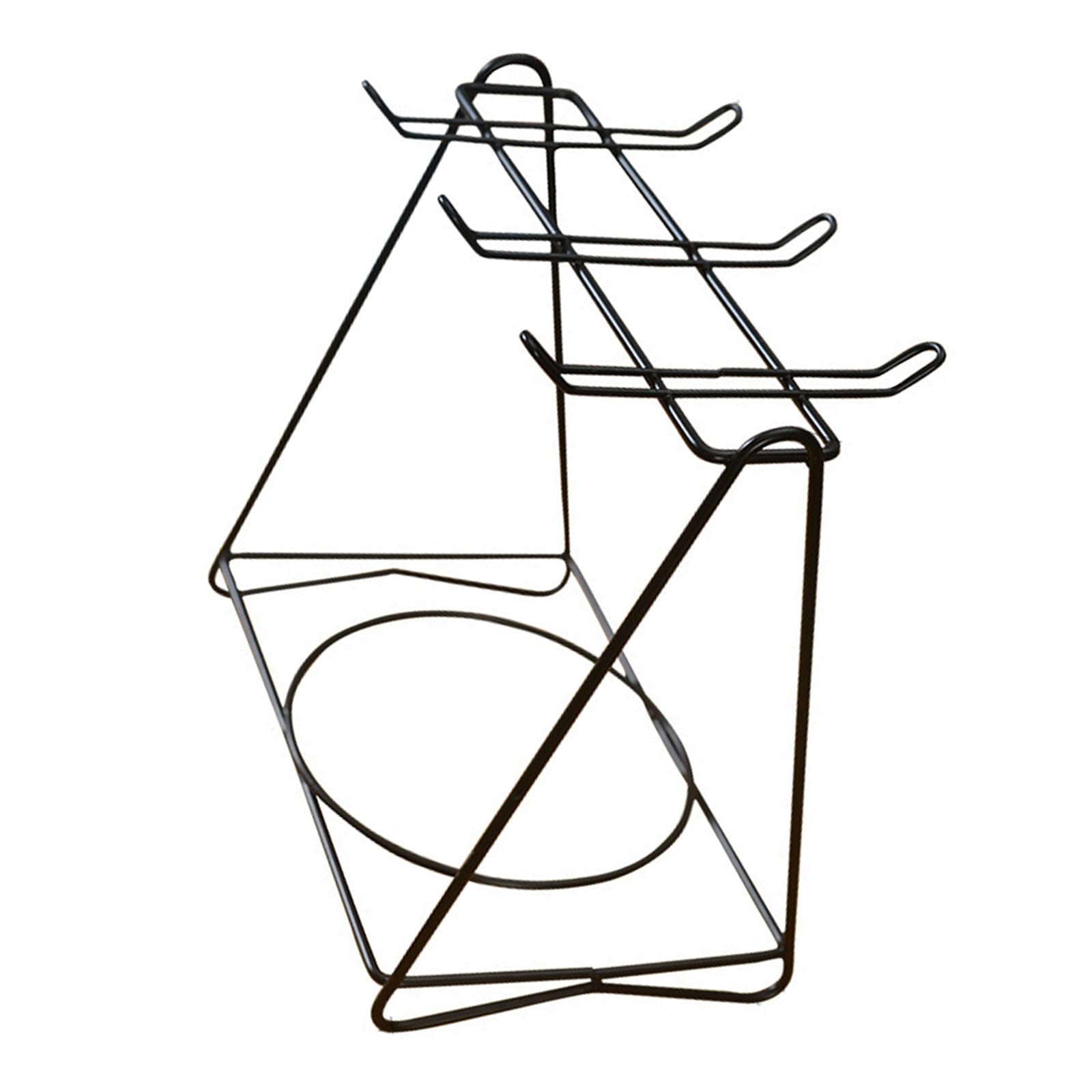 Hdoytxxm Multicolor Practical Black Sturdy Stainless Steel Triangles Coffee Mug Hanger Accessory For Coffee Lovers And Family Organization Home Decoration Cup Holder