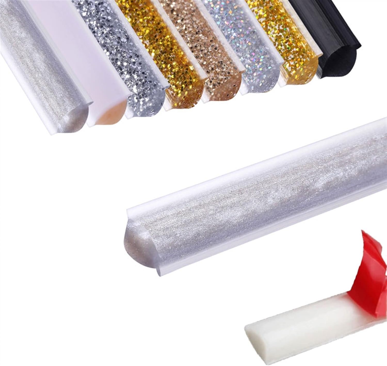 Flexible Quarter Round Molding Trim 16.4ft SelfAdhesive