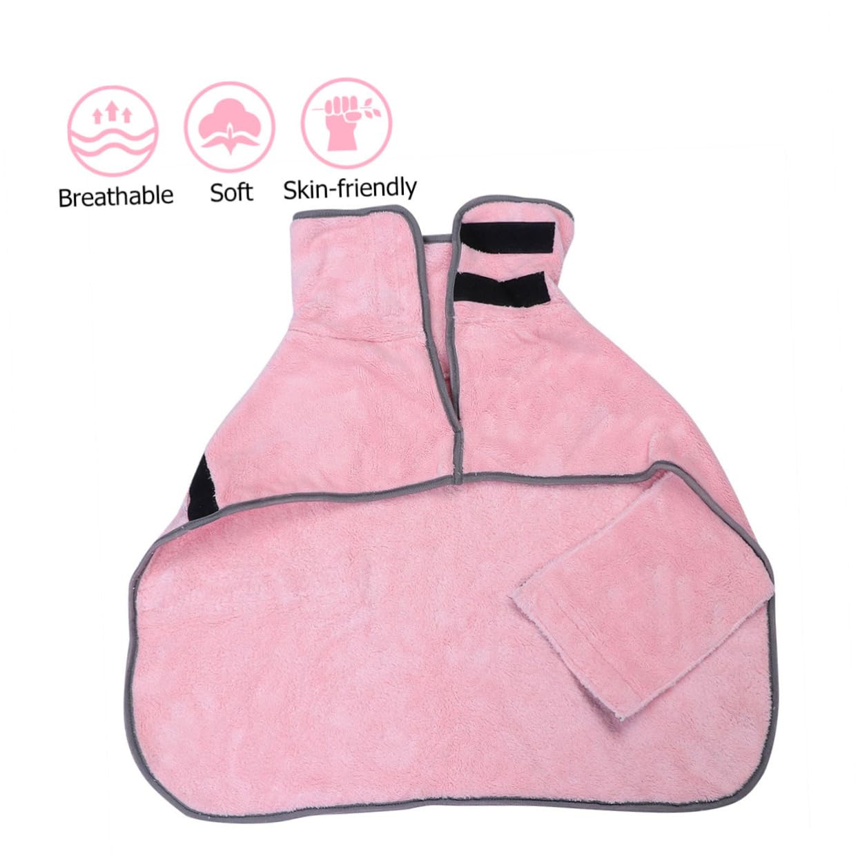 HANABASS 3pièces Peignoir De Bain pour Animaux Microfibre Serviette Absorbante Et pour Chiots Plusieurs