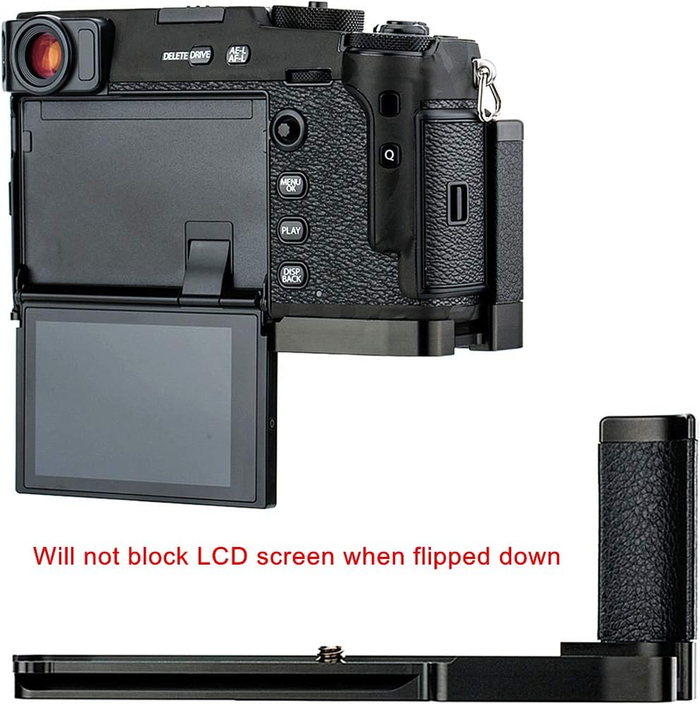 Buy 1 get 1 Metal Hand Grip L Bracket for Fujifilm X-Pro3 X-Pro2 X-Pro1 Anti-Slip Holder, w/Battery Compartment Opening & Arca Swiss Type Quick Release Tripod Mount, Replaces Fuji MHG-XPRO3 MHG-XPRO2 MHG-XPRO1