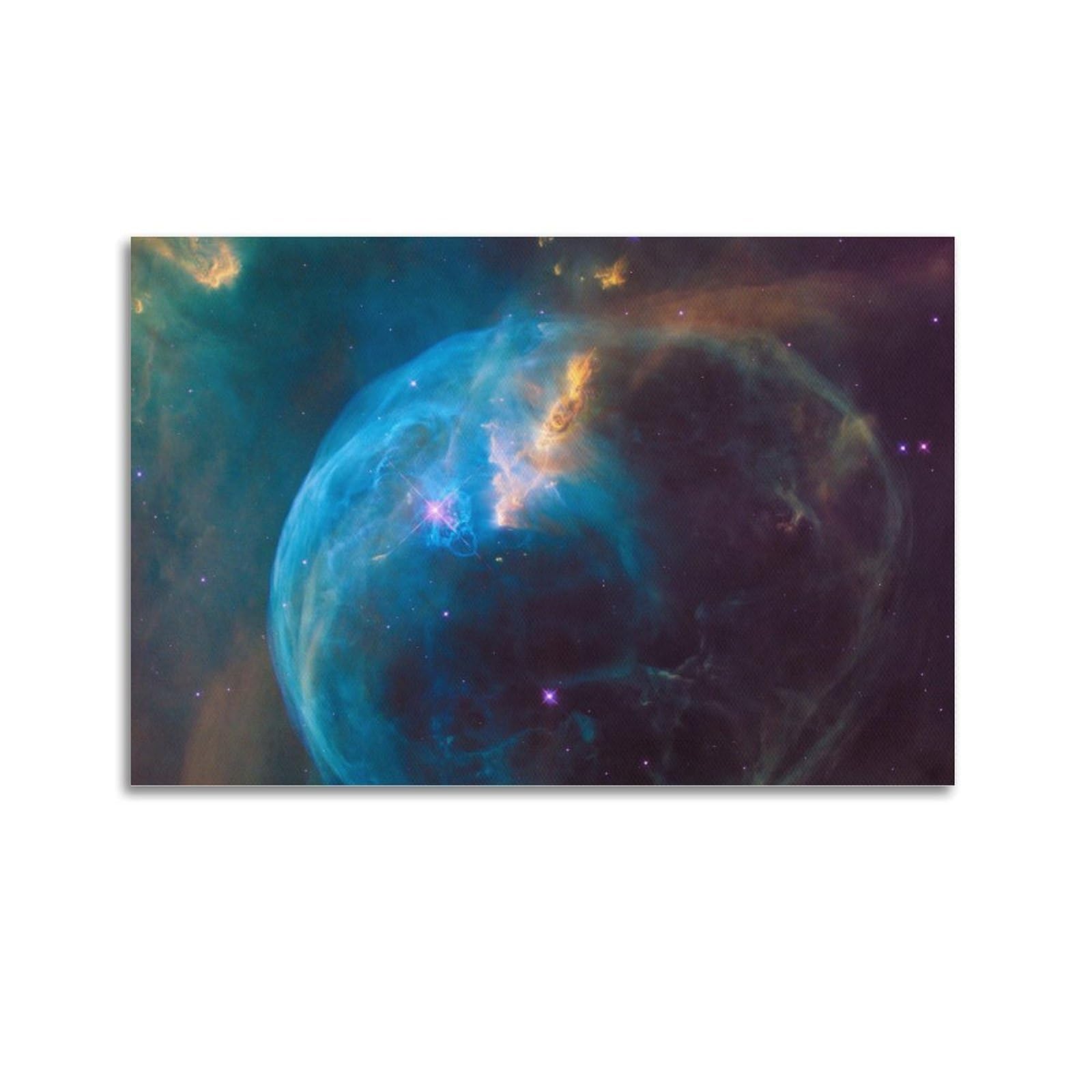 OKAHYS Space Poster Bubble Nebula NGC 7635 Decorative Painting Canvas Wall Artworks Picture 20x30inch(50x75cm)