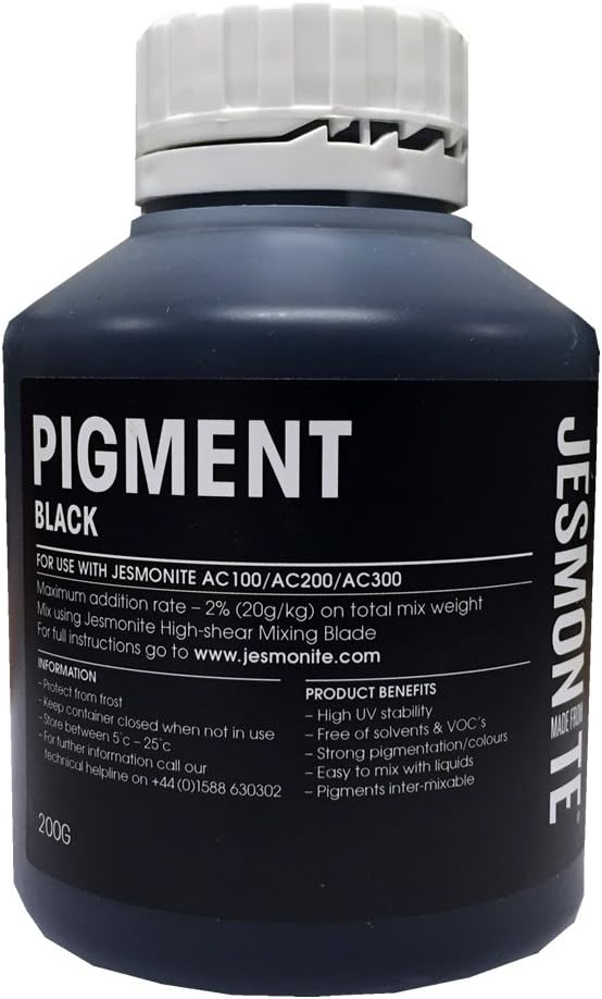 Jesmonite Water Based Casting Resin Pigment - Black - 200gram - Suitable for AC100 Based Materials