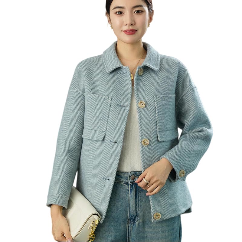 Veste courte en cachemire coupe ajustée contre le froid chic