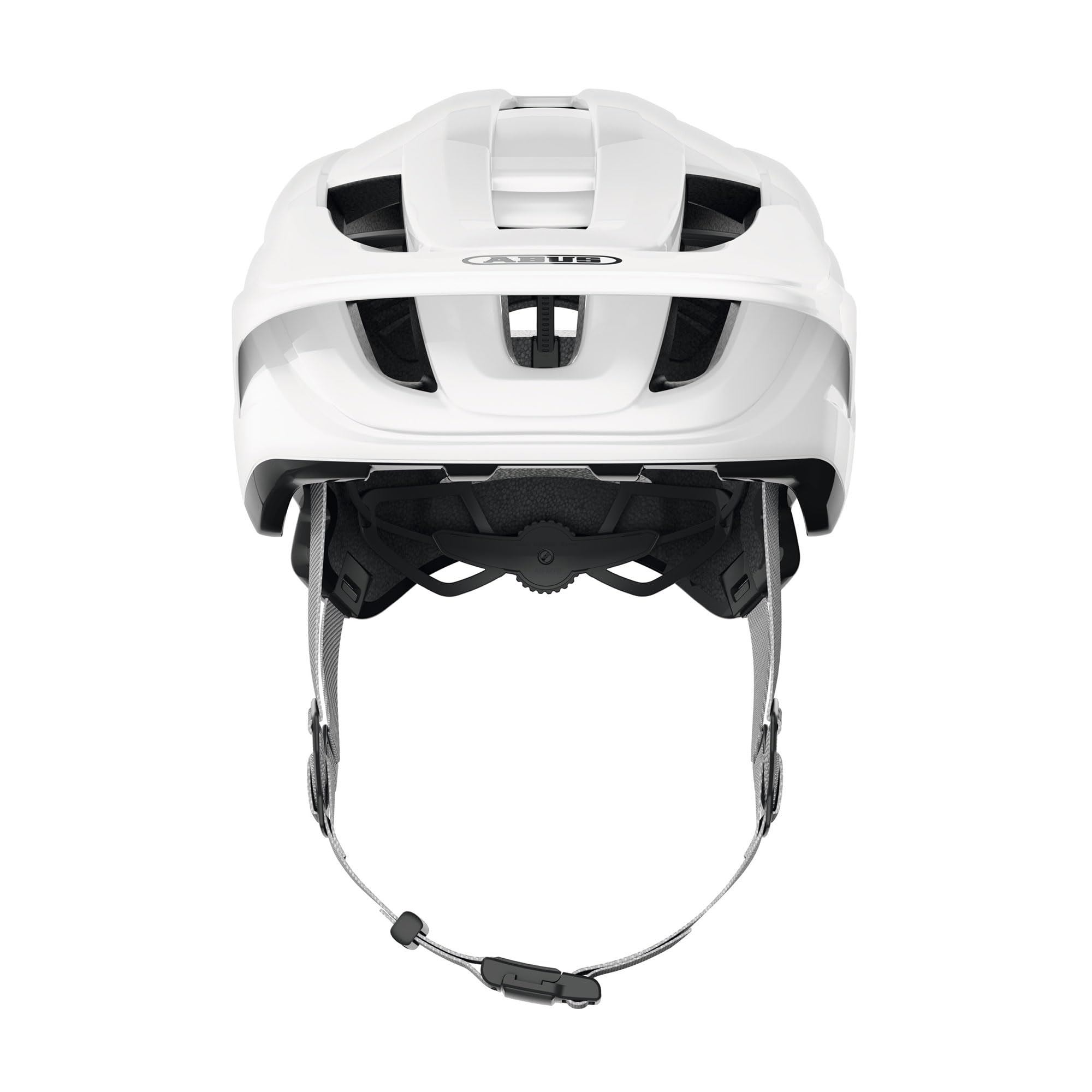 ABUS Cliffhanger MIPS Casco MTB Bicicleta de Montaña, Alpine White, L | Casco MTB con Mips, para Singletrail y Enduro, cierre magnético, visera regulable en altura