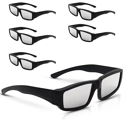 Solar Eclipse Glasses Approved 2024 in Durable Plastic Frame, NASA Approved and CE & ISO Certified (6 Pack Adult)