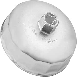 Aluminum Oil Filter Socket Oil Filter Wrench 90mm 15-Flute - Cup Style Removal Tool For Jaguar & 3.0L/5.0L Gas Engines 2010+ 15 Flutes Wrench