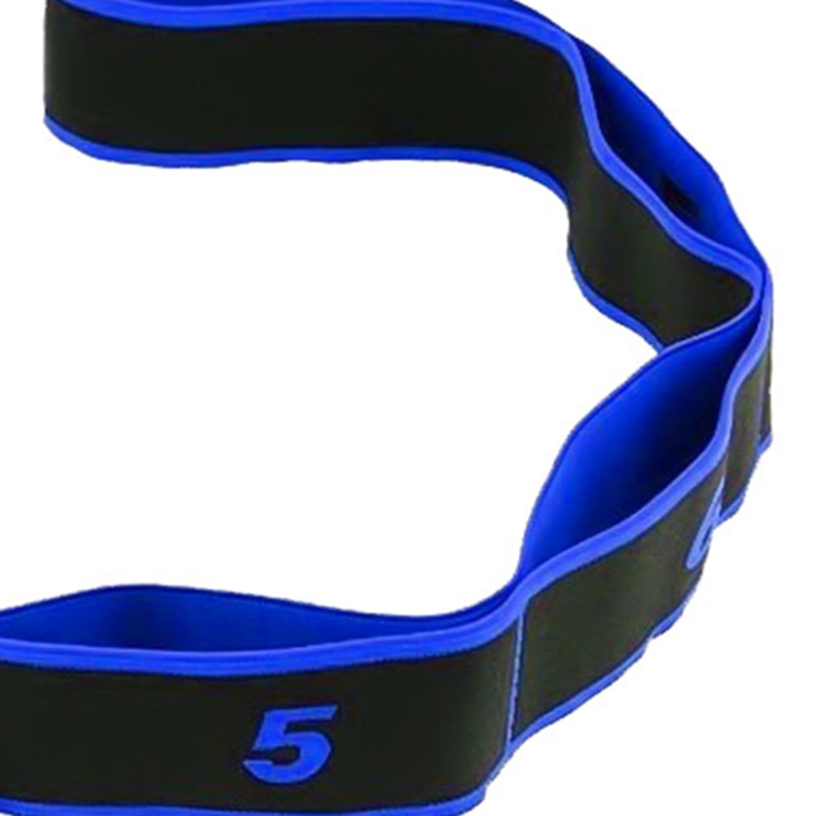 ATORSE 8 Segment Yoga Stretch Strap Elastic Strap for Upper Lower Body Leg Shoulder Blue-image-6