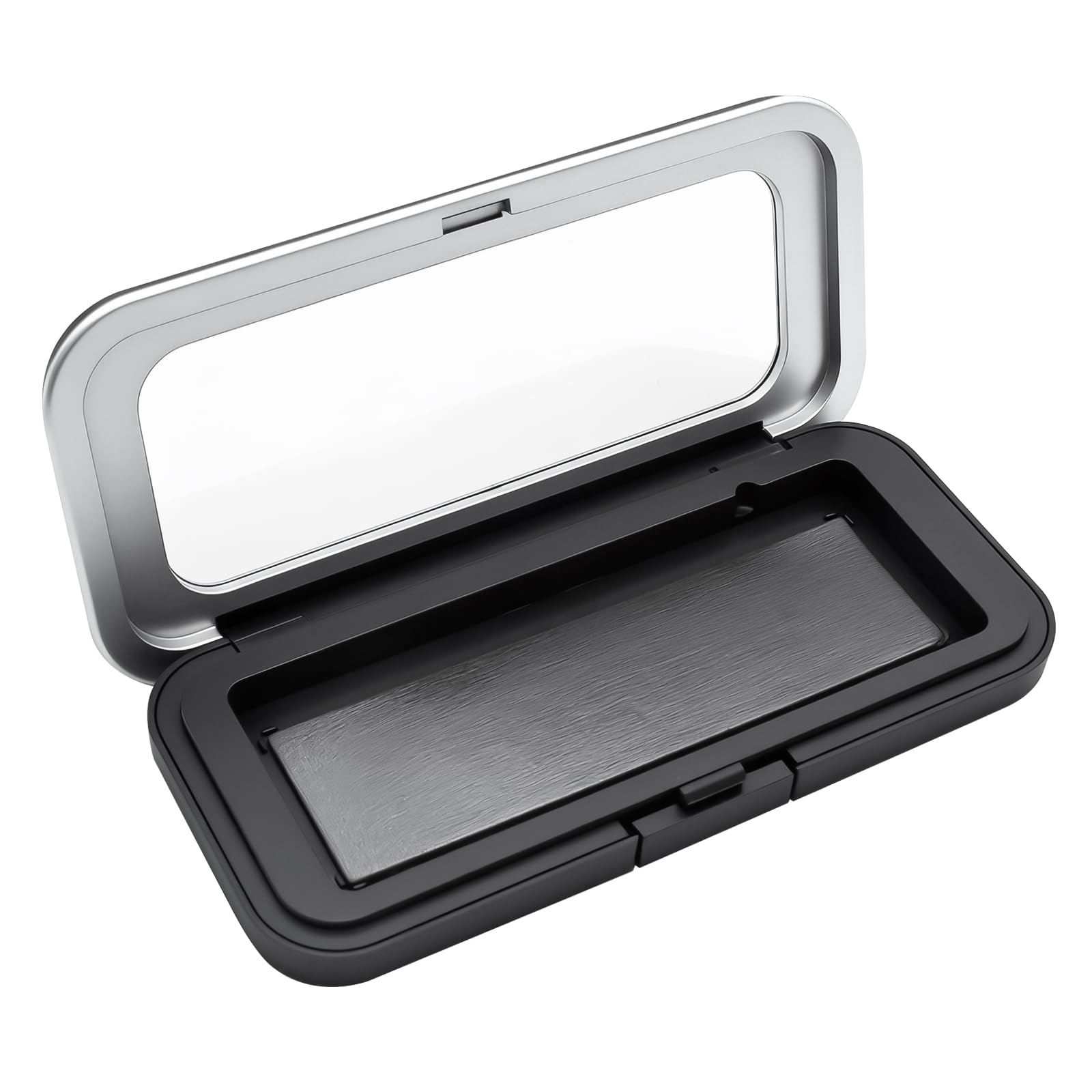 Estuche magnético para agujas con tapa transparente, estuche magnético portátil para agujas, estuche de aguja de costura con imán fuerte para coser acolchado, manualidades, suministros de clips de