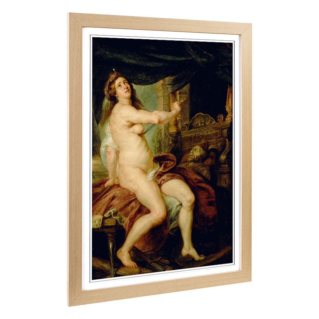 Big Box Art Framed Print of Peter Paul Rubens Sacrificing Dido Design | Wall Art Picture | Home Decor for Kitchen, Living Room, Bedroom, Hallway, Oak, A2 / 24.5x18 Inch / 62x45cm