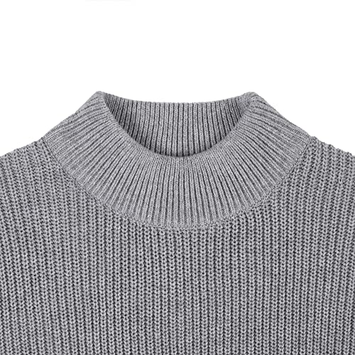 Image of Kid Nation Boys Sweater Cotton Quarter Zip Sweater Kids Cable Knit Pullover | Casual 1 /4 Zip Sweater for Child 3-14 Years (Previously Amazon Essentials)