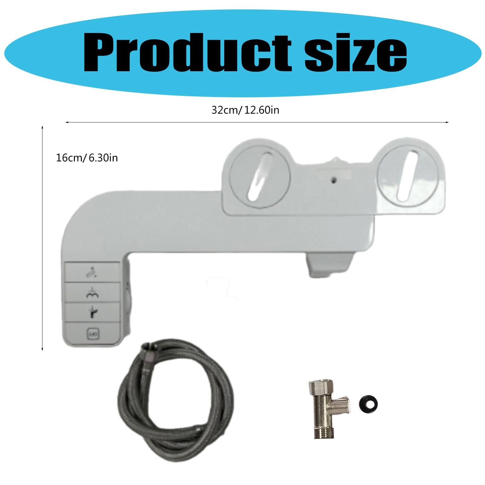 Pulitore per bidet con controllo della temperatura facile per un'esperienza di igiene quotidiana in bagno, design regolabile e facile da usare