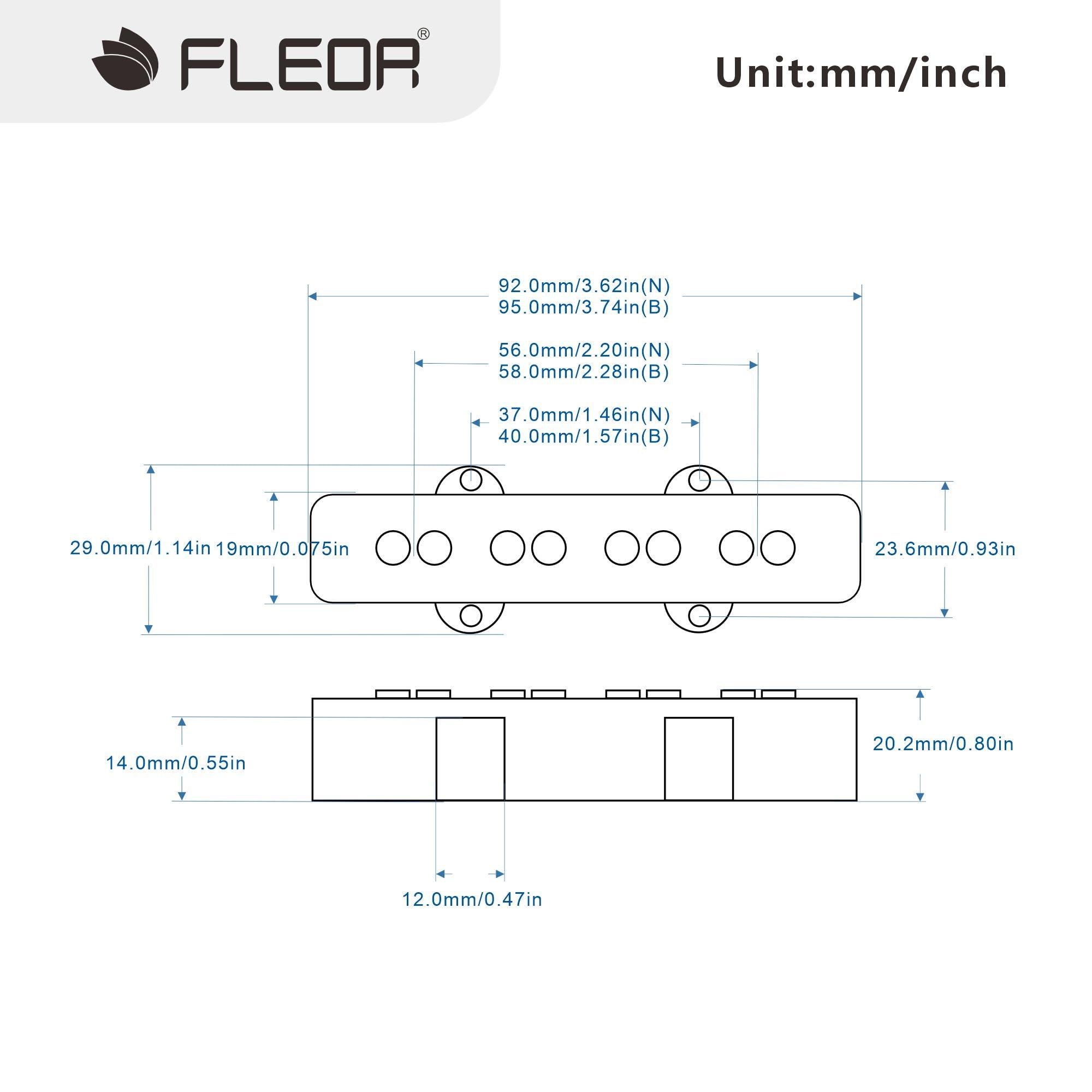 Amazon | FLEOR アルニコ 5 ジャズ ベース ピックアップ ネック