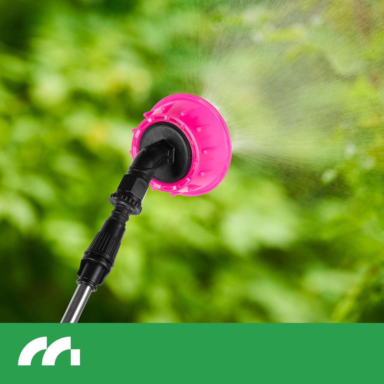 Sprayer nozzle demonstrating spray pattern