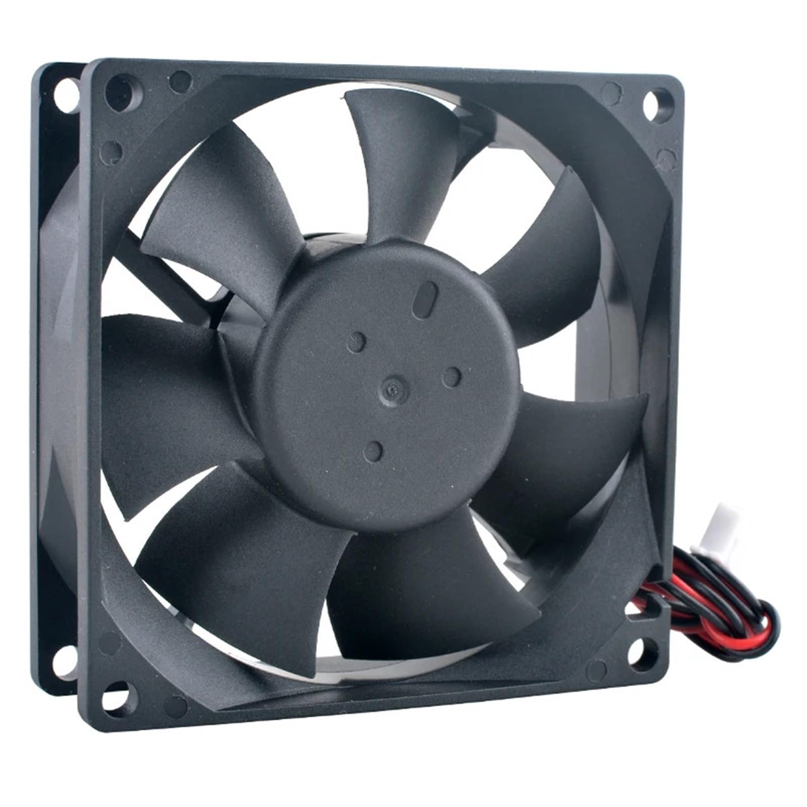 ACP8025 80x80x25mm ventilador de refrigeración Axial 2 pines DC5V/12V/24V for chasis convertidor de potencia PC caja Hardware de computadora 1 Uds(DC12V Double ball)