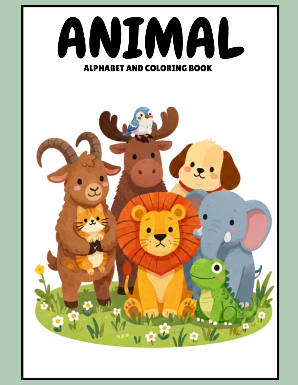Animal Alphabet Tracing & Coloring Book: Learn Letters, Practice Writing, and Color Cute Animals