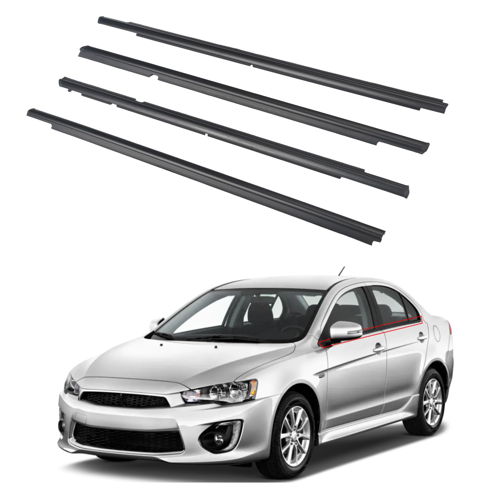 Amazon.com: ZONFANT 4 Pcs Black Car Outer Door Window