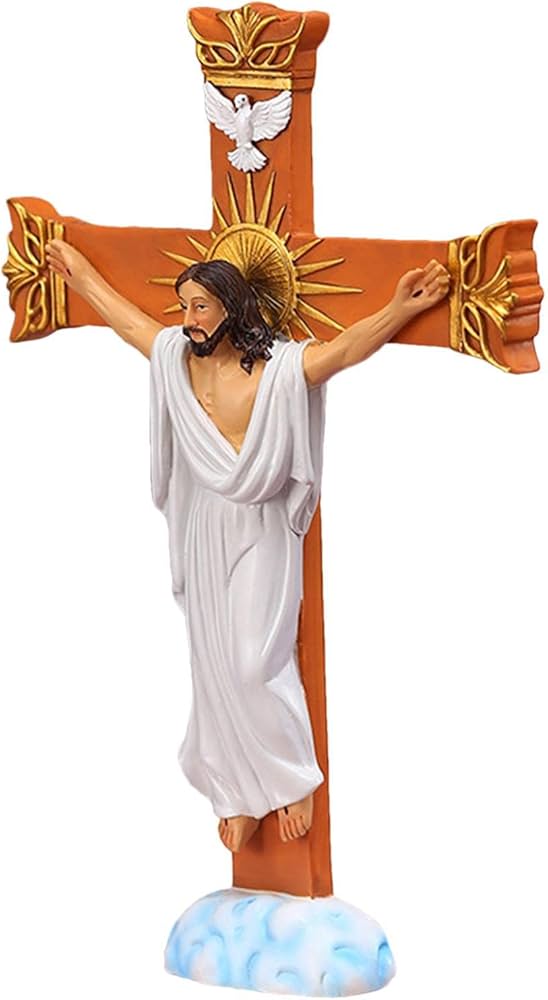 Amazon.co.jp: 十字架テーブルクロス | 写真イースター樹脂立ち十字架