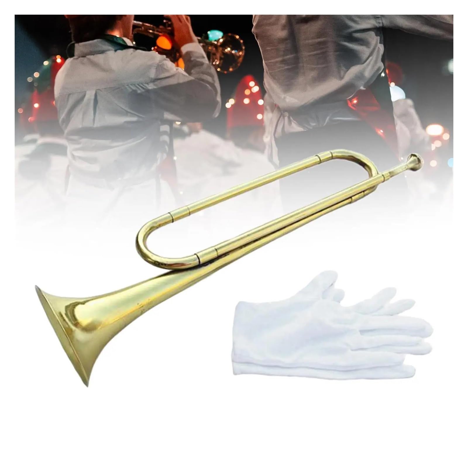 trąbka instrument Instrument BB Brass Trooper w starym stylu Zagraj w przenośną trąbkę dla początkujących zespołów dziecięcych na imprezę z orkiestrą