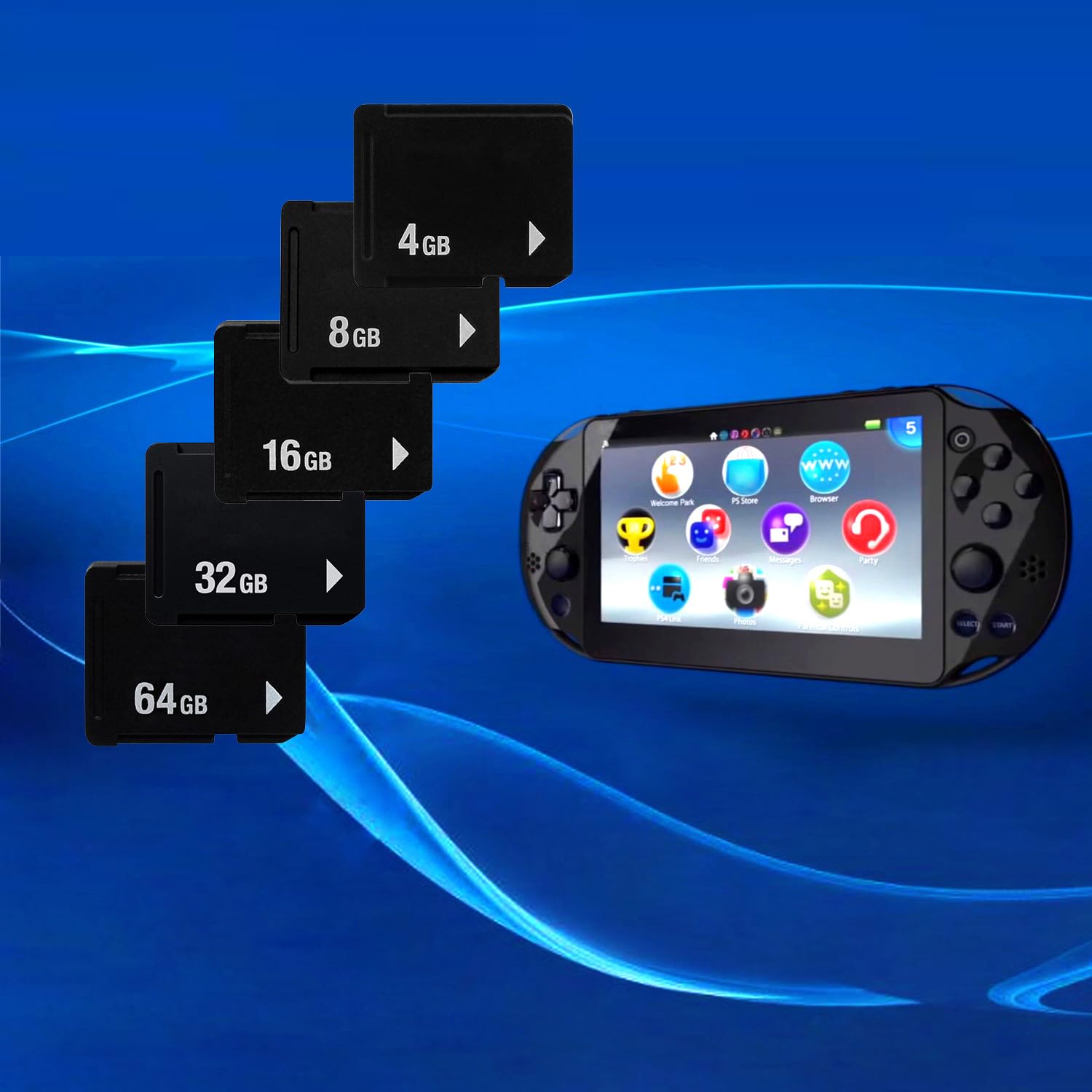 OSTENT Tarjeta de Memoria de 8 GB para la Consola Sony PS Vita PSV 1000/2000 PCH-1000/PCH-2000 Console PCH-Z081