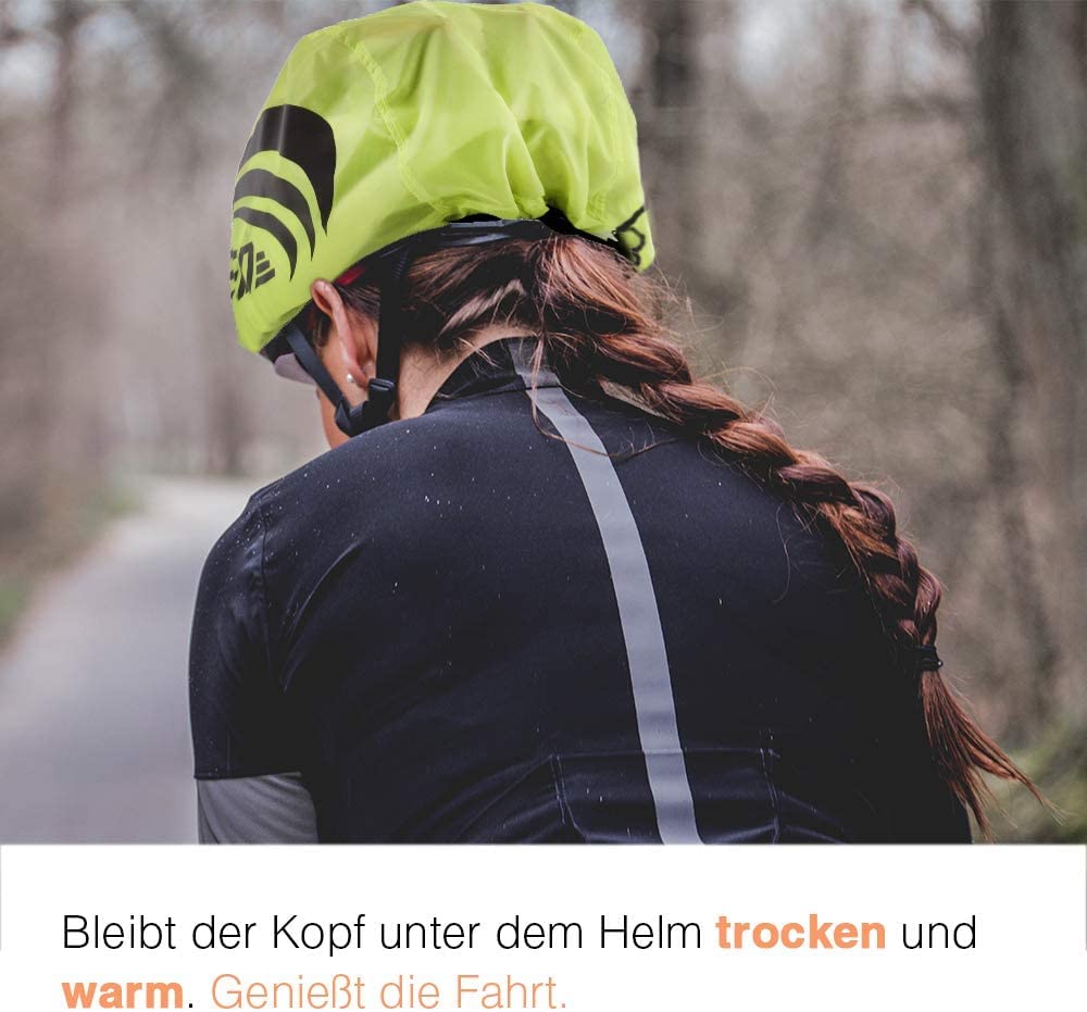 Housse De Velo Couvre Casque Vélo Fluo Pour Se Protéger De La Pluie à Vélo Housse Vélo