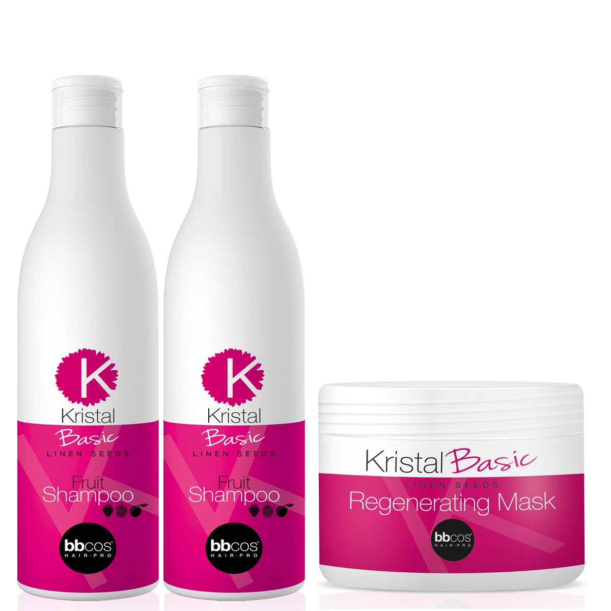 Bbcos Hair Pro Fruit Shampoo + Regenerating Mask Hair Care Combo Set Rebalancing pH Gently Cleanses of Treated Hair Pack of 3X500ml-image-11