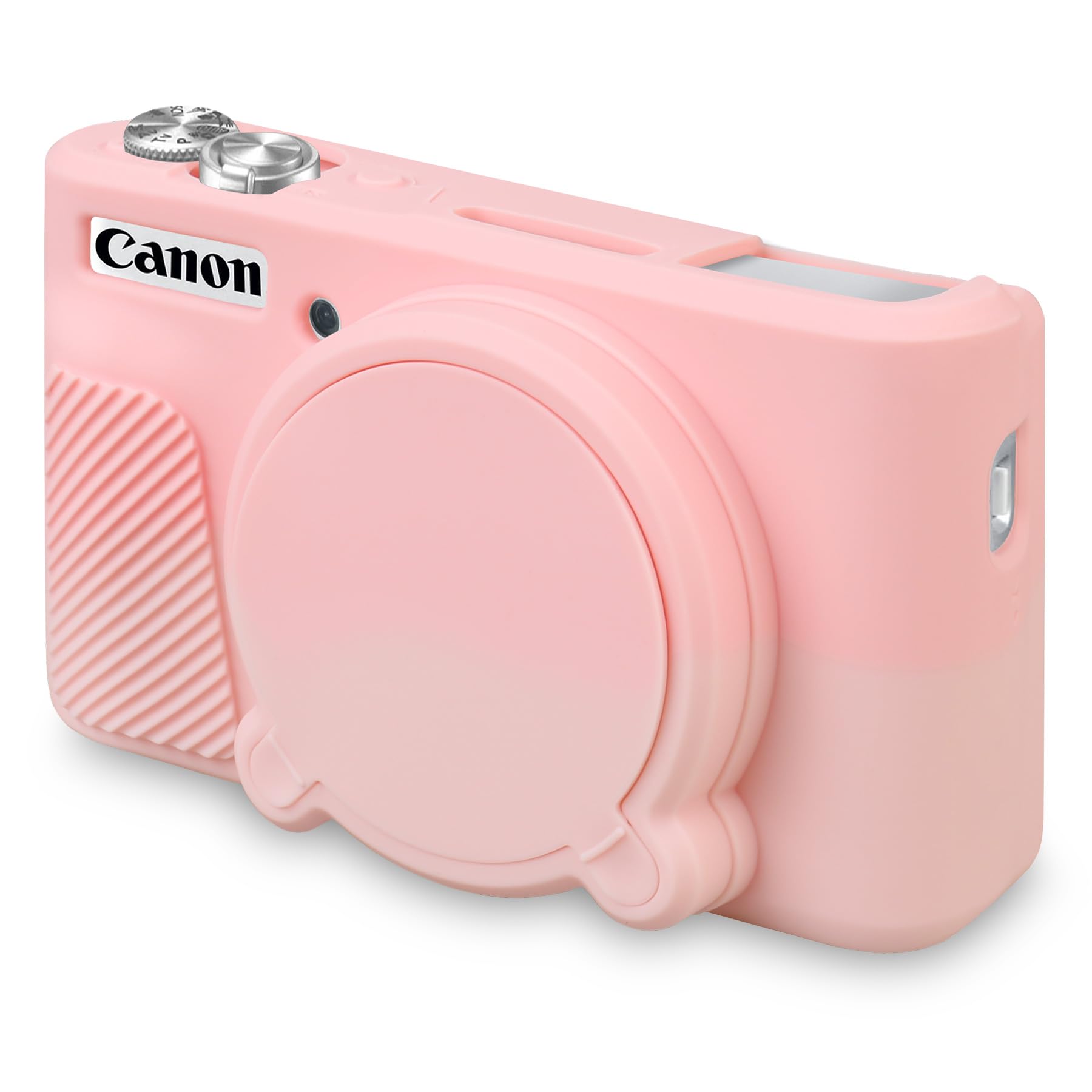 BOVKE Silicone Camera Case for Canon PowerShot SX740/ SX730 Digital Camera, SX740 Camera Soft Case Cover Rubber Camera Sleeve with Removable Lens