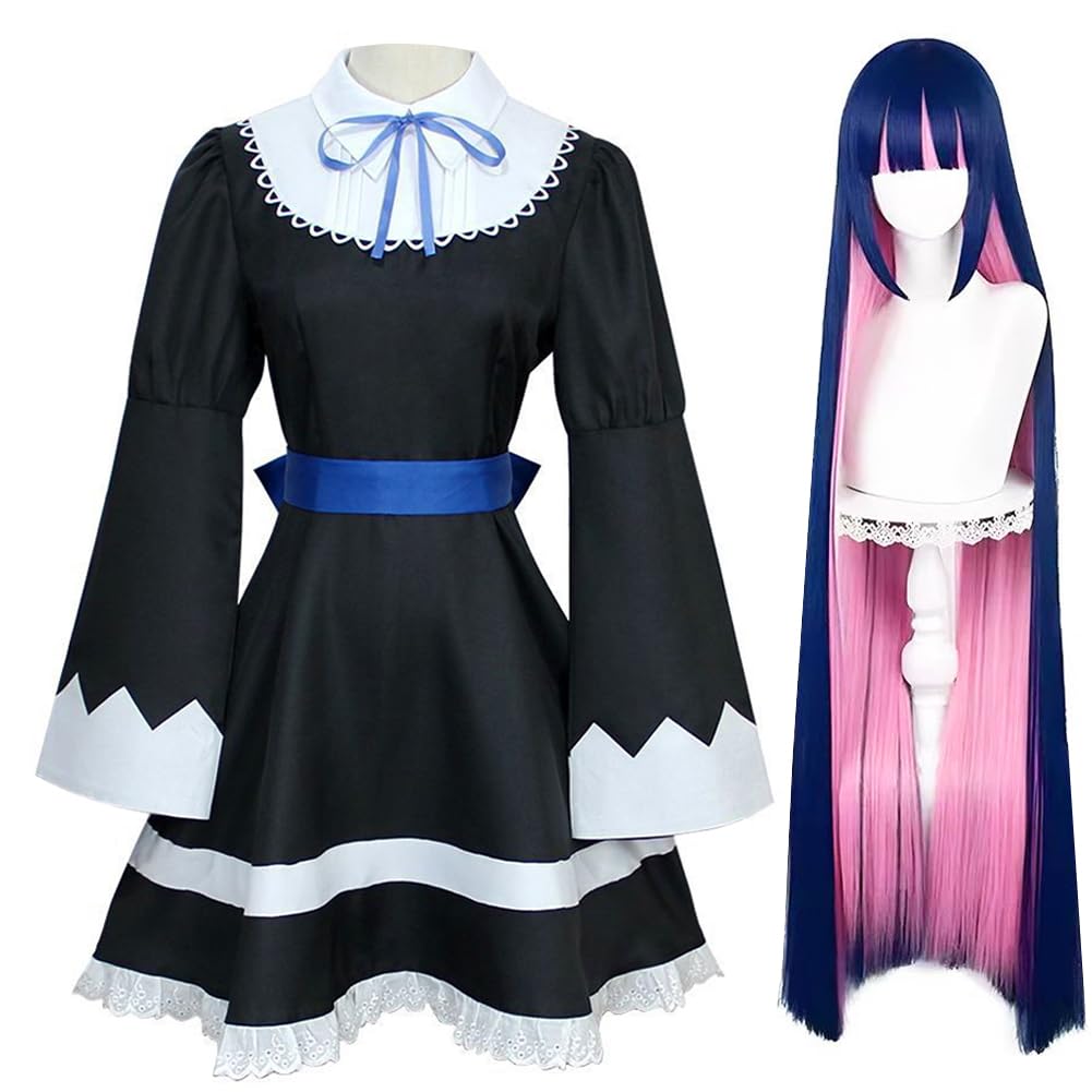Anime pończochy cosplay sukienka manga pończochy mundurek szkolny pełny zestaw na Halloween kostium cosplay postać anime przebranie dla kobiet