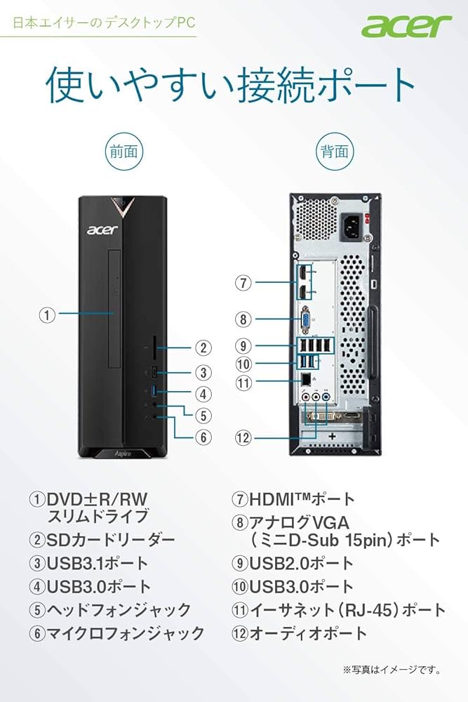 Amazon.co.jp: 【Amazon.co.jp 限定】Acerデスクトップパソコン