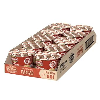 Idahoan Four Cheese Mashed Potatoes Cup, 1.5 Ounce (Pack of 10)
