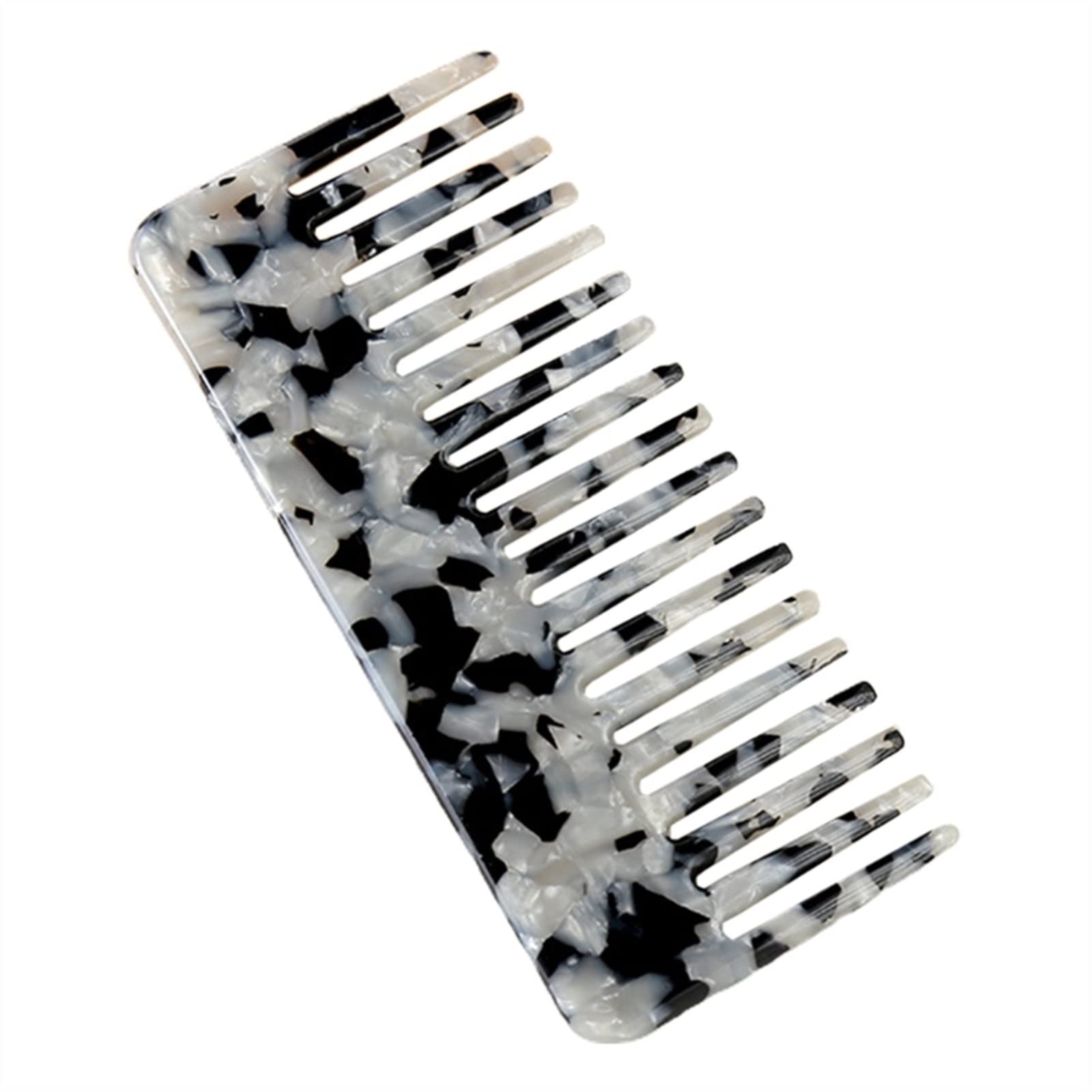ADERFETBI Hair Comb Wide Tooth Portable Hair Comb Tool, Massage Female Salon Men's and Women's Care(E)