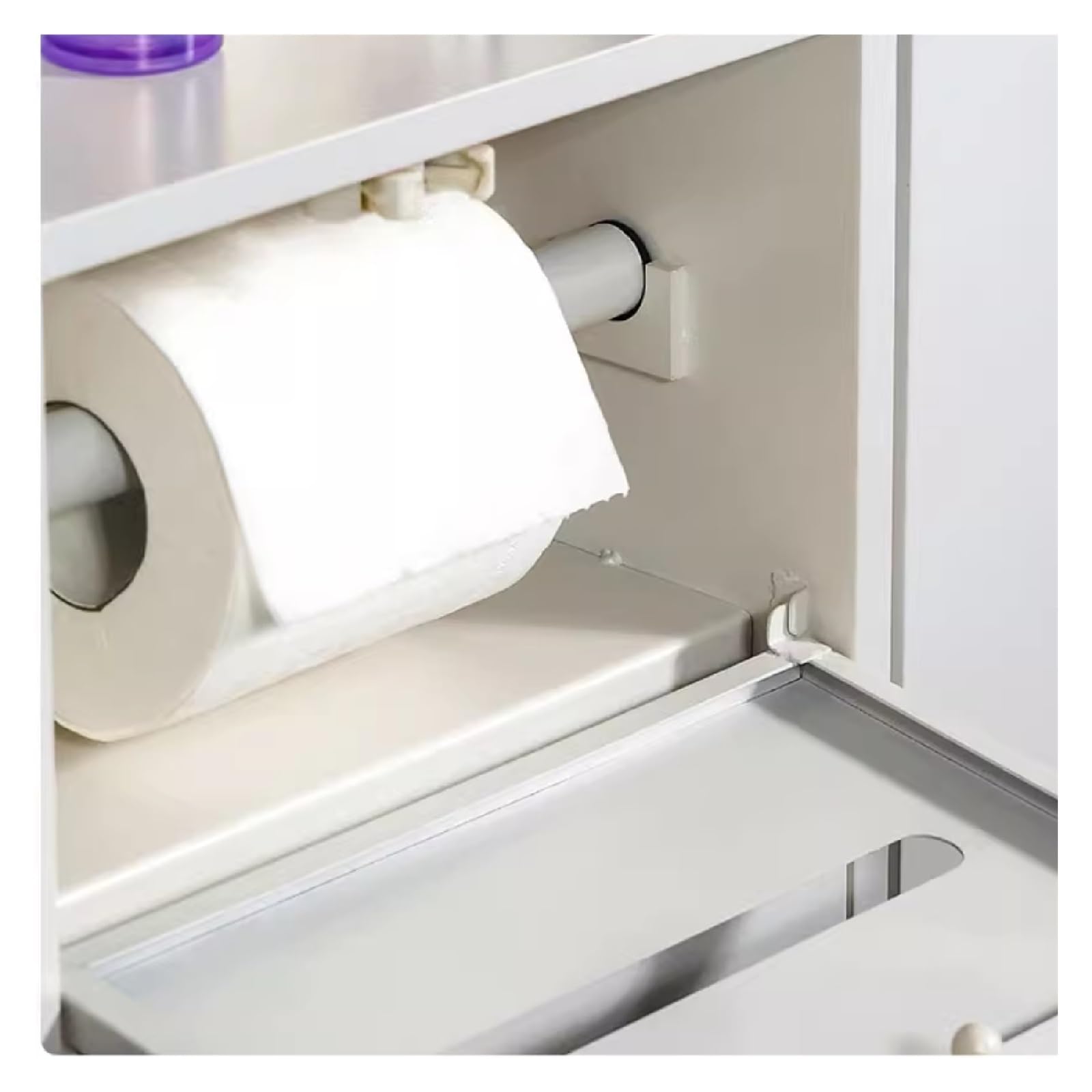Nicchia da bagno a incasso, porta carta igienica impermeabile e shampoo, ideale per articoli da toeletta e organizzazione del bagno