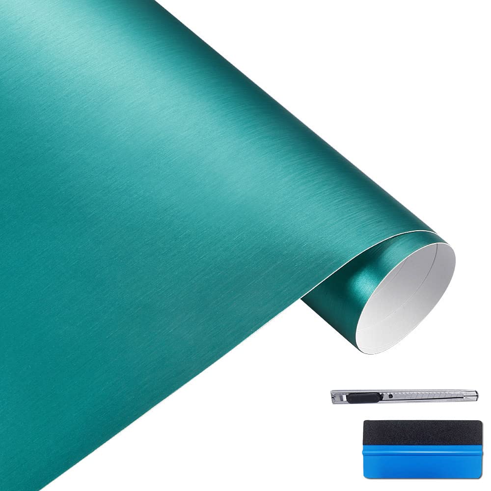 NewL 30 cm x 150 cm negro cepillado de acero inoxidable metálico película de envoltura de vinilo mate cromado cepillado para coche, hoja de pegatina para muebles de ordenador portátil de motor (negro) — view 16