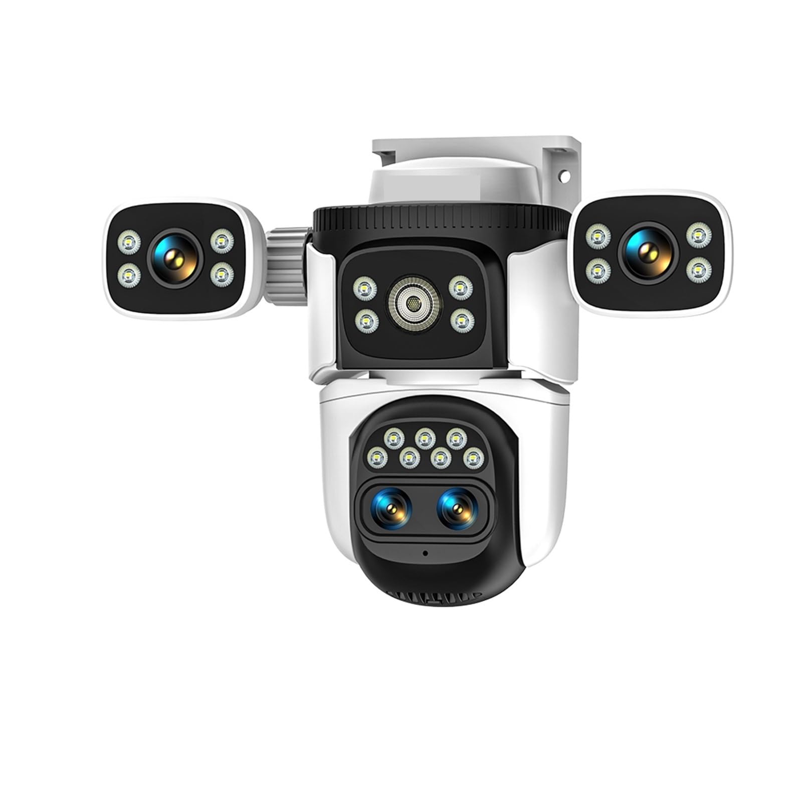 Oshpmbdlyfj Uk Plug 10K Security Protection Wifi6 Camera Outdoor Three Screen 20Mp Cctv External Ip Cam 10X Zoom 8K 15Mp Video Surveillance Camera(,10K Cam)