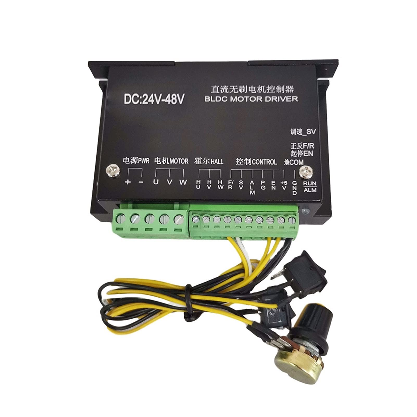 Silnik Wrzeciona, Silnik wrzecion bez szmotru 48 V 500 W wrzeciona+5 7 mm Zacisk za pomocą śrub+ 48V bezszczotkowy sterownik silnika+ 4 8vdc 10.5a Zasilacz(Package2)