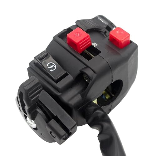 Miniatura 8 de Interruptor de control del lado izquierdo de 5 funciones, 9 cables, cuatrimoto, cuádruple, luz de arranque, interruptor de estrangulamiento para