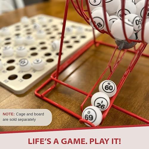 Miniatura 8 de Color Blanco Doble Número Bingo juego de pelota por el Sr Fichas Inc