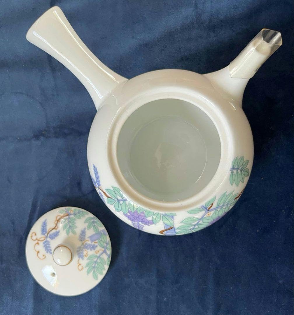 Amazon.co.jp: 有田焼 茶器揃 哲山作 5客セット 急須 湯呑み レトロ 藤 Amazon.co.jp: 有田焼 茶器揃 哲山作 5客セット 急須 湯呑み レトロ 藤