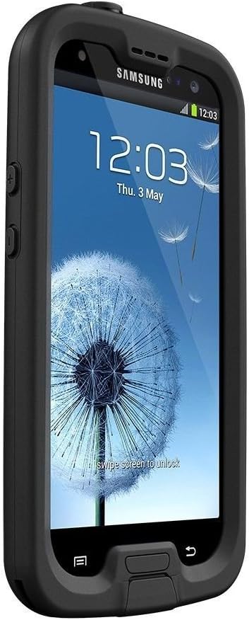 FRĒ Samsung Galaxy S3 Waterproof Case - Retail Packaging - BLACK/CLEAR