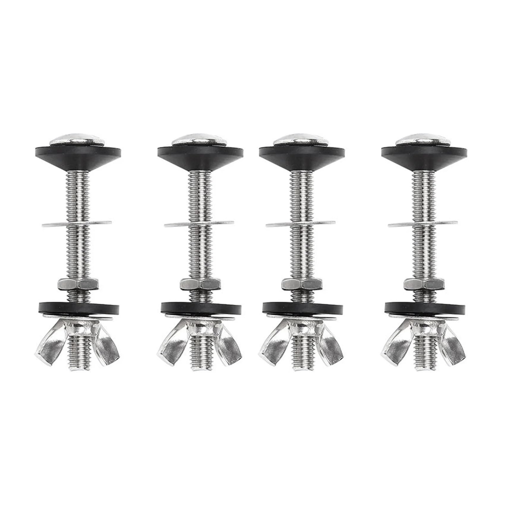 8Pack Toilet Tank to Bowl Bolt Kits Stainless Steel Cistern Fixing with Double Gaskets
