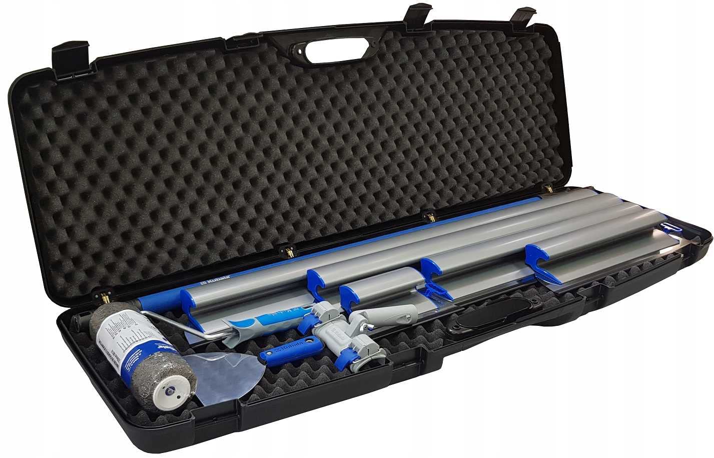 Flächenspachtel Set für Wand und Deckenarbeiten - Werkzeug Koffer Masterset 10-tlg - Made in EU - Kubala 0651