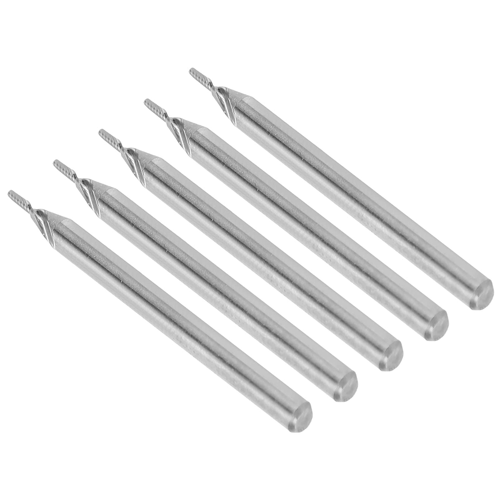 Frez trzpieniowy CNC Frez trzpieniowy Wysokowydajne narzędzie do cięcia spiralnego ze stali wolframowej do grawerki CNC Zestaw 5 sztuk Ostrze 3 mm Długość całkowita 39 mm