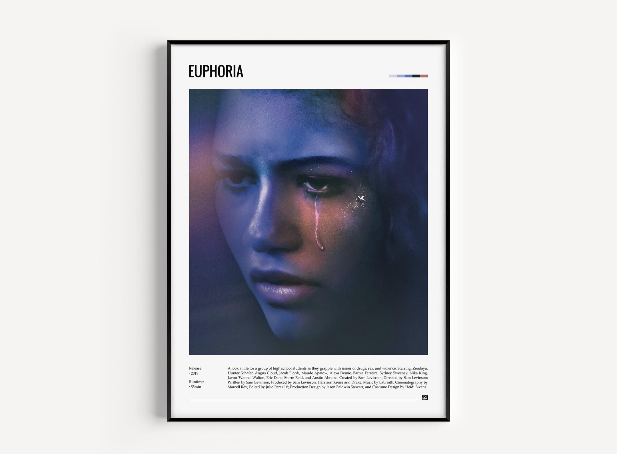 Euphoria Netflix Tv Series Wall Poster