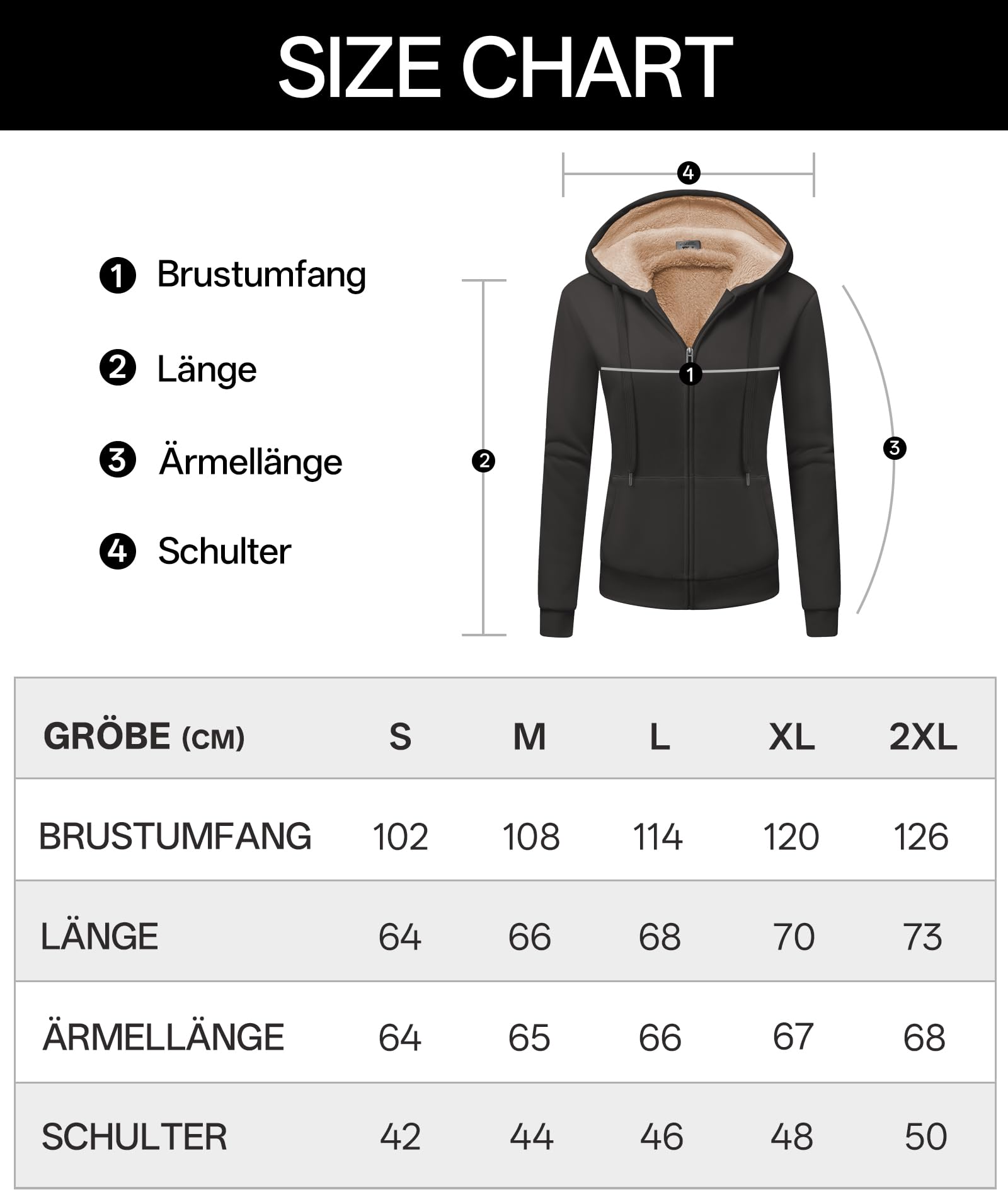 GEEK LIGHTING Sweat à Capuche Femme Polaire Chaud Veste Femme Chic et Elegant Sweatshirt à Capuche Femme Zippé Veste Hoodie Jacket Chaud Automne Hiver S-2XL